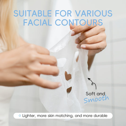 40pcs Milk Collagen Hydrating Sheet Mask for Women & Men, Moisturizing for All Skin Type, Portable for Travelling, Holiday Gift for Mother Father Best Friend Christmas Day
